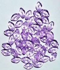 50 12mm Transparent Alexandrite Glass Leaf Beads